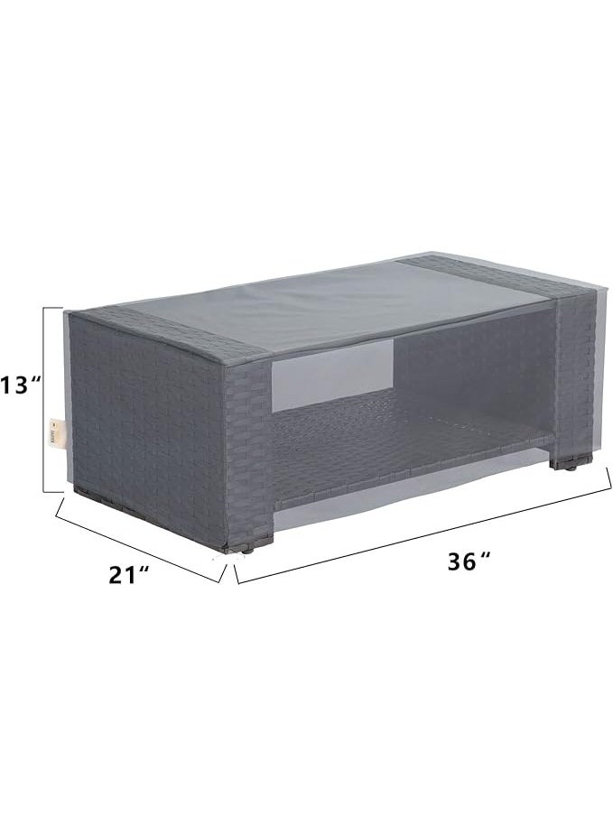 Patio Furniture Covers,Outdoor Furniture Cover Waterproof,Patio Furniture Set Covers for 4 Piece Outdoor Conversation Set,Patio Covers Set (Grey) - Image 3