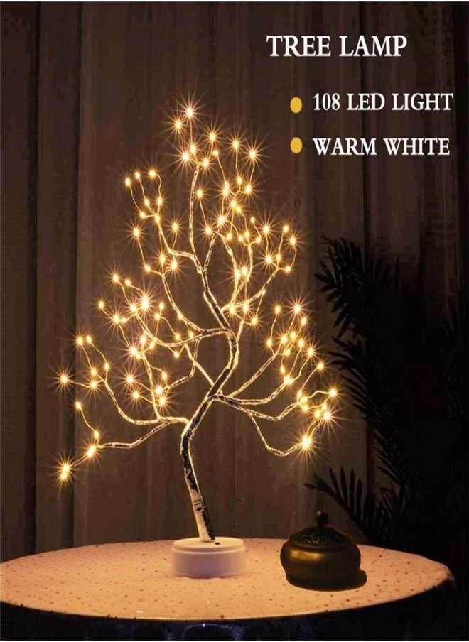 AROAQ LED Night Light Mini Tree Copper Wire Garland Lamp for Kids Home Bedroom Decor Fairy Light Holiday Lighting  - Image 2