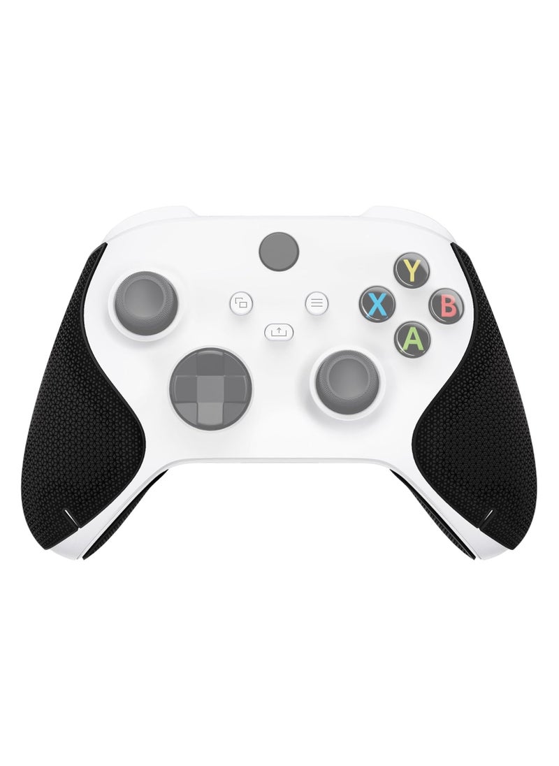 null - PlayVital Black Anti-Skid Sweat-Absorbent Controller Grip for Xbox Series X/S Controller, Professional Textured Soft Rubber Pads Handle Grips for Xbox Series X/S Controller - X3PJ001 - Image 1