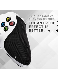 PlayVital Black Anti-Skid Sweat-Absorbent Controller Grip for Xbox Series X/S Controller, Professional Textured Soft Rubber Pads Handle Grips for Xbox Series X/S Controller - X3PJ001  - Image 4