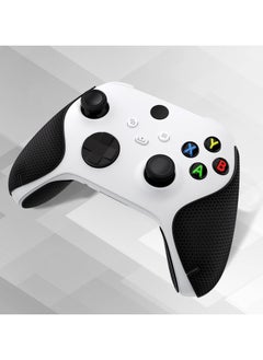 PlayVital Black Anti-Skid Sweat-Absorbent Controller Grip for Xbox Series X/S Controller, Professional Textured Soft Rubber Pads Handle Grips for Xbox Series X/S Controller - X3PJ001  - Image 5