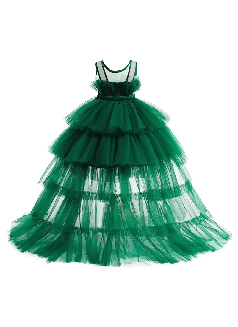 D'Daniela Emerald Tulle Dress