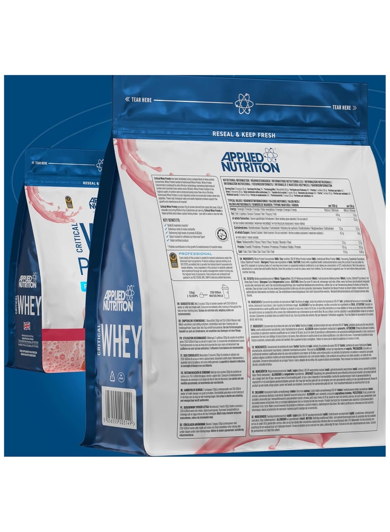 Applied Nutrition Critical Whey Advanced Protein Blend ,Strawberry Milkshake, 900 Gm - Image 3