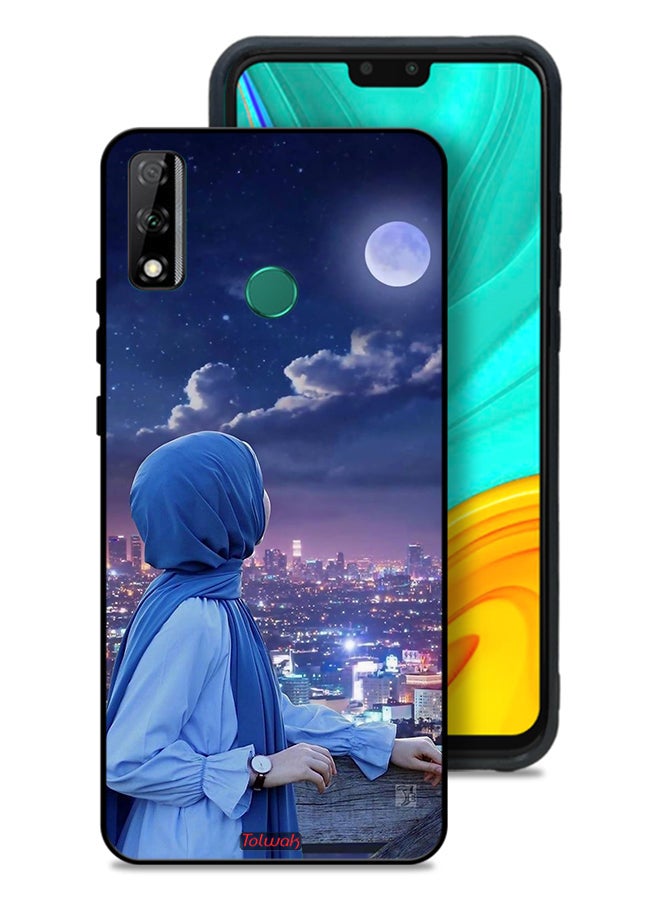 Tolwak Huawei Y8s Protective Case Cover Looking At Moon Hijab Girl - Image 1