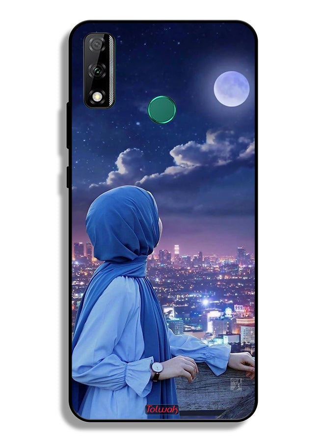 Tolwak Huawei Y8s Protective Case Cover Looking At Moon Hijab Girl - Image 2