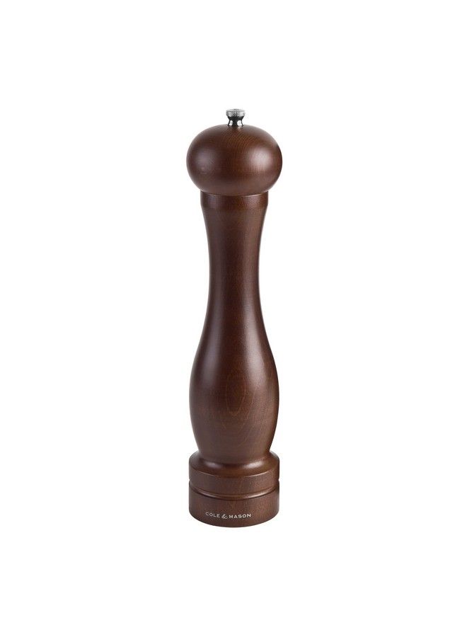 COLE & MASON 12.5Inch Forest Capstan Pepper Mill Adjustable Pepper Grinder Refillable Spice Tools Hand Wash Kitchen Tools Beech Wood - Image 1