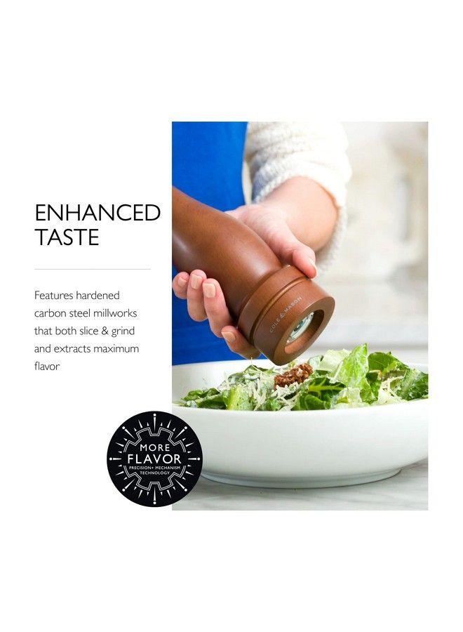 COLE & MASON 12.5Inch Forest Capstan Pepper Mill Adjustable Pepper Grinder Refillable Spice Tools Hand Wash Kitchen Tools Beech Wood - Image 5