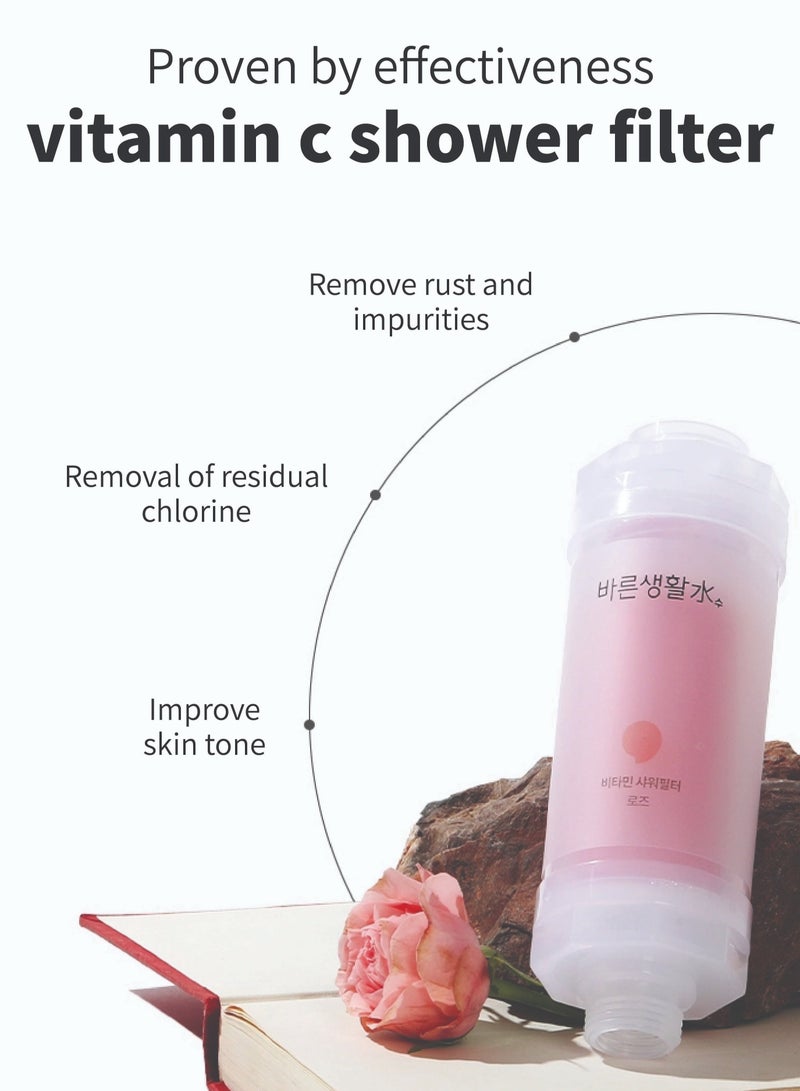 Bareunsoo Korean shower filter (Rose) - Image 4