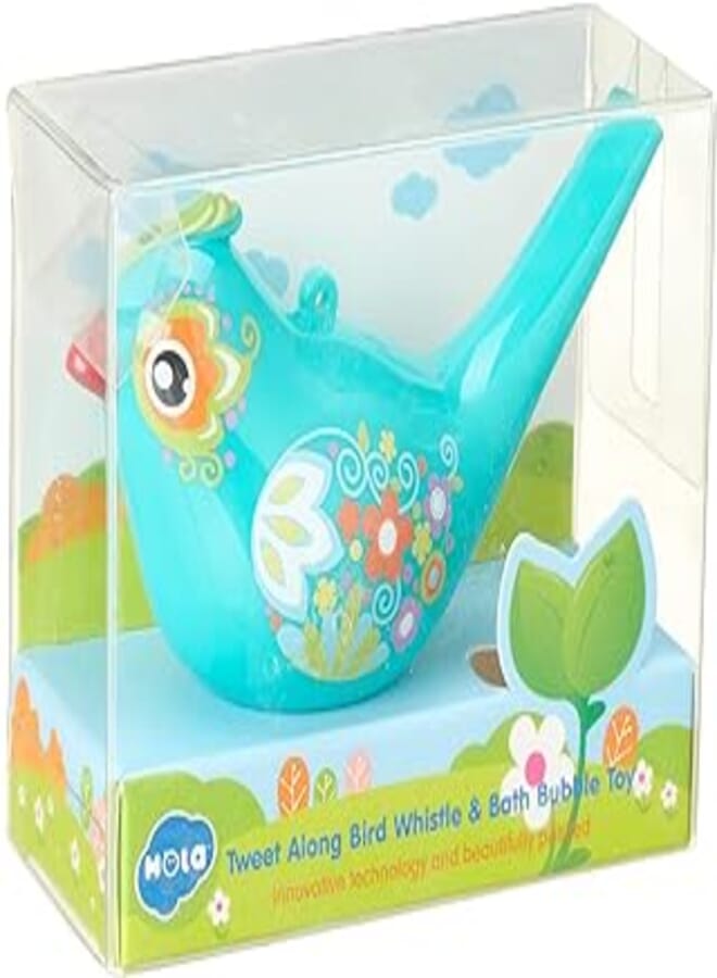 Hola 3103 Tweet Along Bird Whistle & Bath Bubble Toy - Multi Color