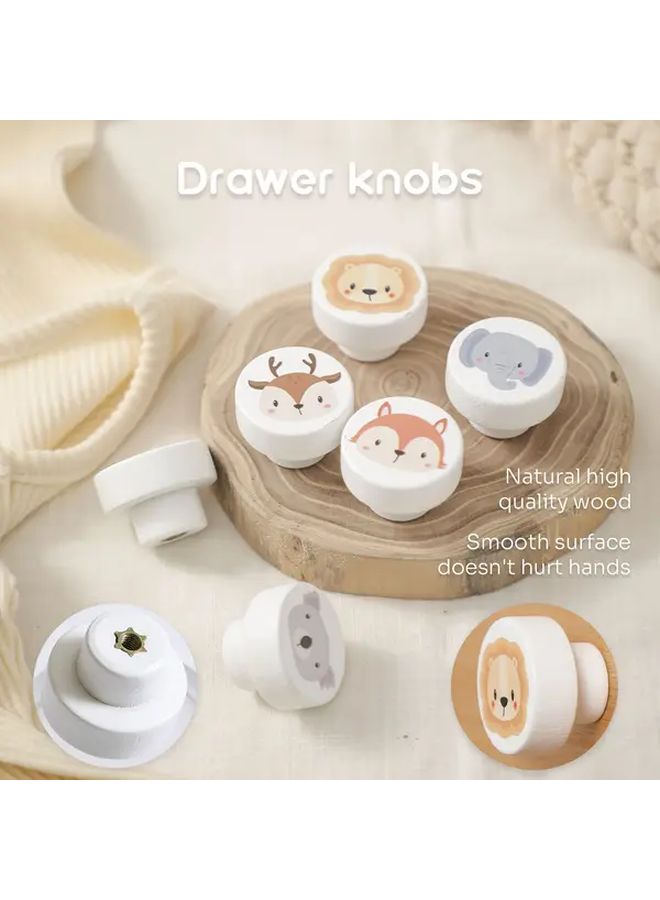 Rainbow Animal Knob Cute Scandinavian Style Furniture Drawer Handle Cartoon Decoration - Image 2