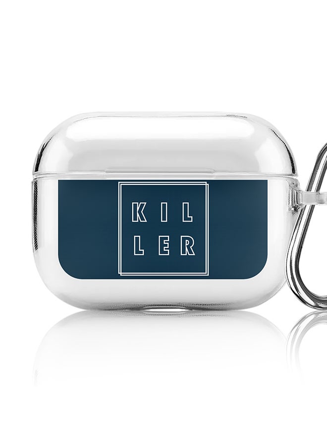 Stylizedd Classic Clear printed Case for Apple AirPods Pro 2nd Generation Thin Transparent Cover [Designed for Apple AirPods Pro 2nd Generation] - Killer Outline - Image 1