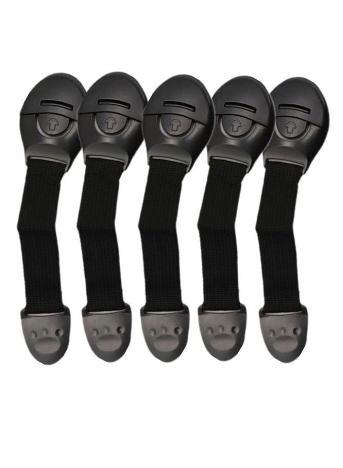 ارواق 5 قطعة / الوحدة درج شريط أمان قفل للطفل الأطفال خزانة الثلاجة باب غطاء المرحاض قفل الاطفال حامي سلامة الملحقات - Image 1