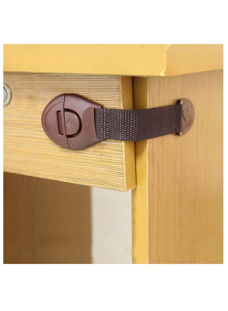 ارواق 5 قطعة / الوحدة درج شريط أمان قفل للطفل الأطفال خزانة الثلاجة باب غطاء المرحاض قفل الاطفال حامي سلامة الملحقات - Image 3