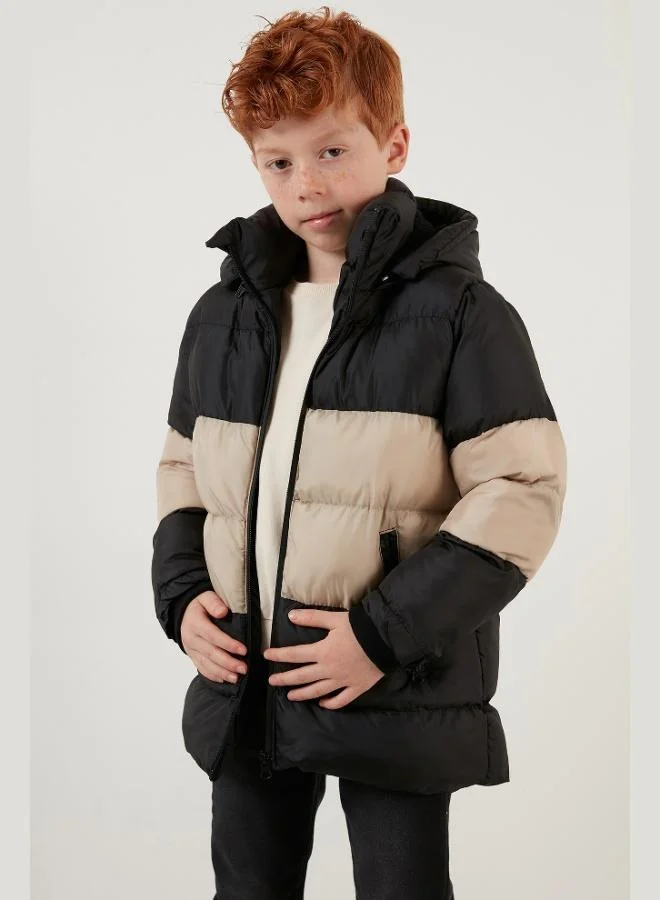 Lela Lela Plush Lined Removable Hooded Puffer Coat Boy's COAT 57611967