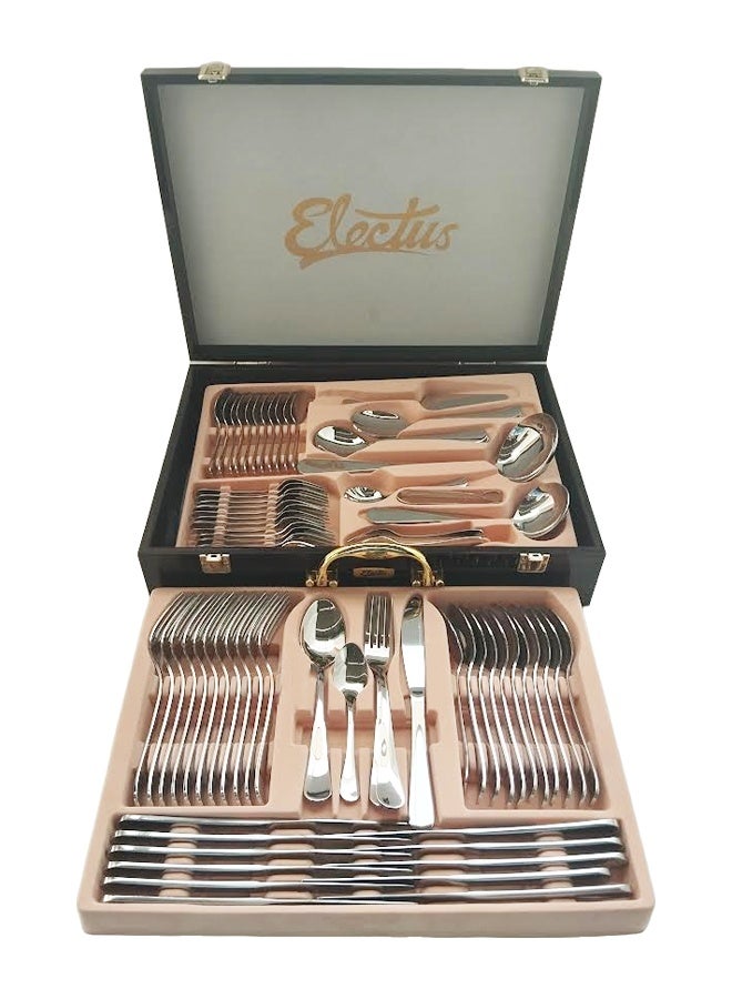 Electus 72-Piece Stainless Steel Cutlery Set Silver, Service for 12 - Image 3