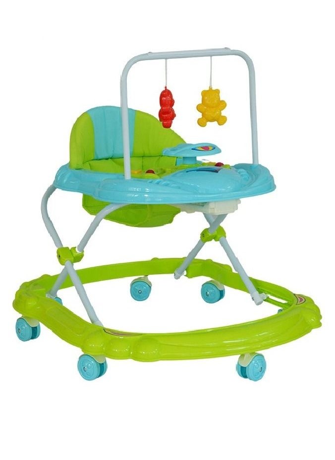 BABYCARA Lightweight Baby Walker With Music And Hanging Toys Height Adjustable - 6 To 18 Months  - Image 1