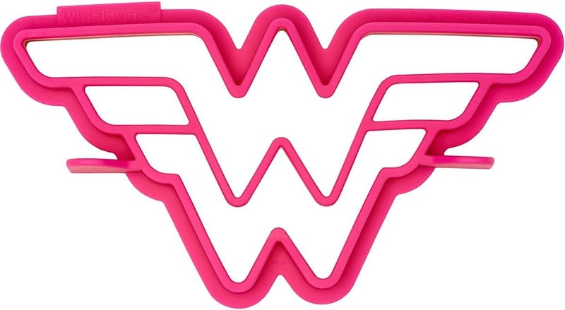 Whiskware Justice League Silicone Pancake Mold and Shaper Breakfast Art Dishwasher Safe BPA and Phthalate Free Plastic Wonder Woman