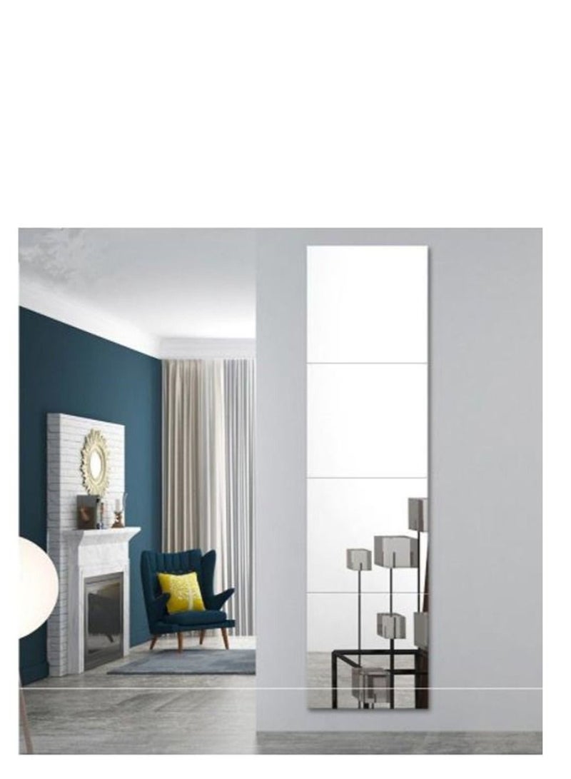Dressing mirror Bedroom wardrobe DIY combination splicing mirror HD explosion-proof sticky wall mirror full-body mirror self-adhesive dressing mirror