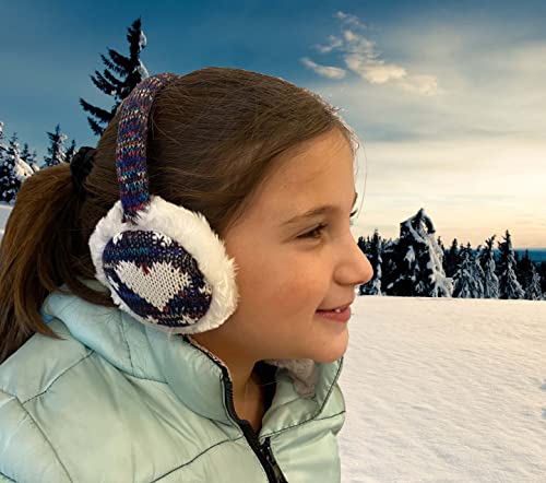 N'Ice Caps Kids Earmuffs Girls Winter Warm Adjustable Soft Plush Padded (One Size, Cheetah Print) - Image 5