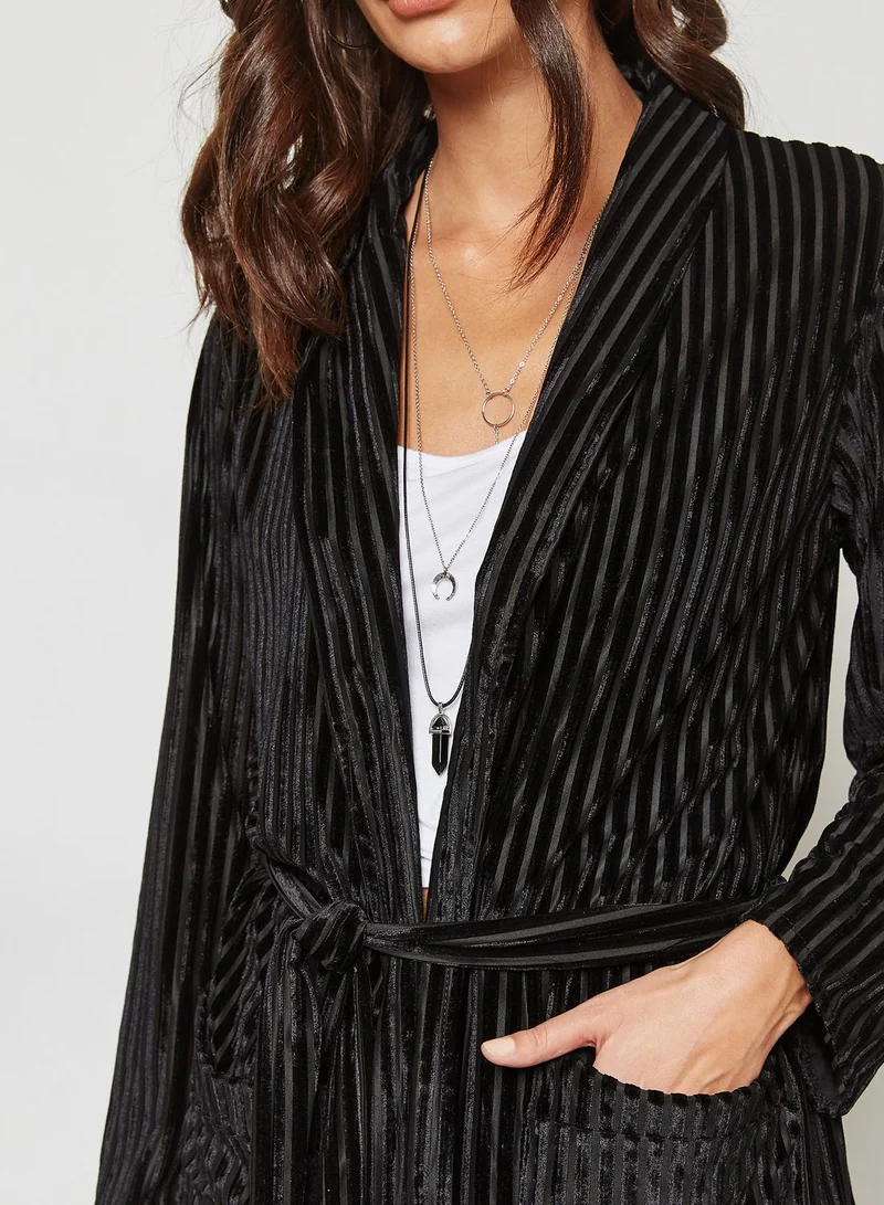 ELLA Longline Velvet Kimono