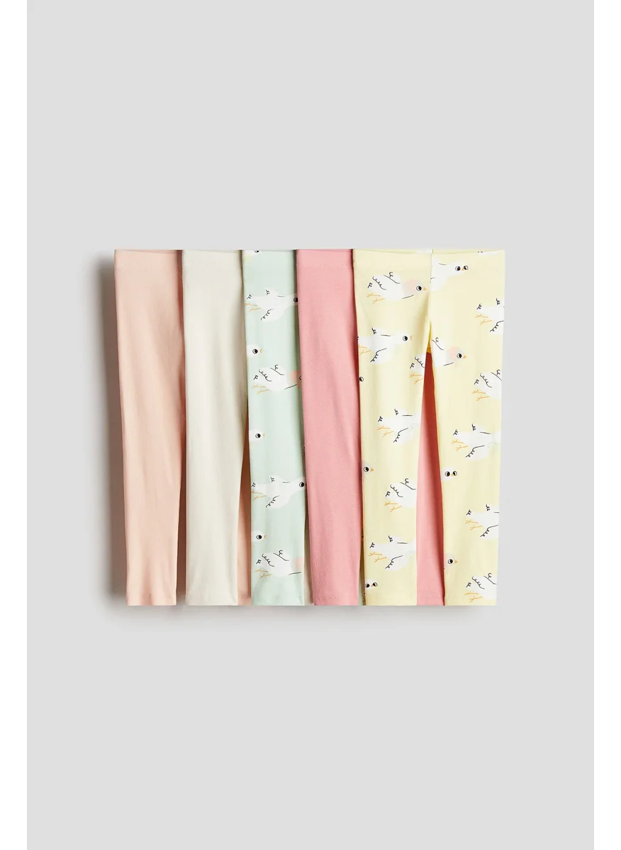 H&M 5-Pack Cotton Leggings