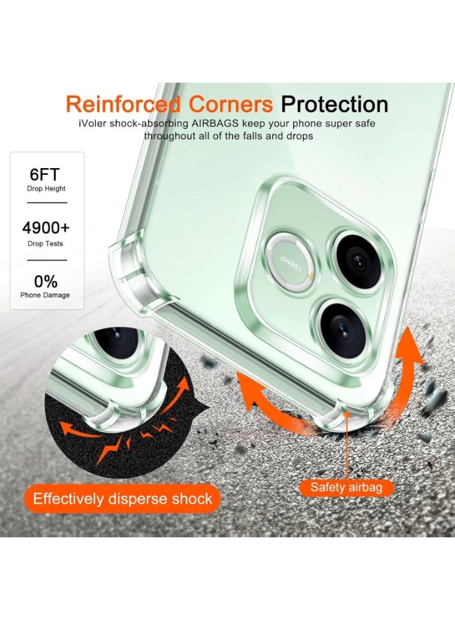 Crystal Clear Silicone TPU Case for Honor 600 Lite 5G with Shockproof Corners, Flexible & Scratch-Resistant - Image 2