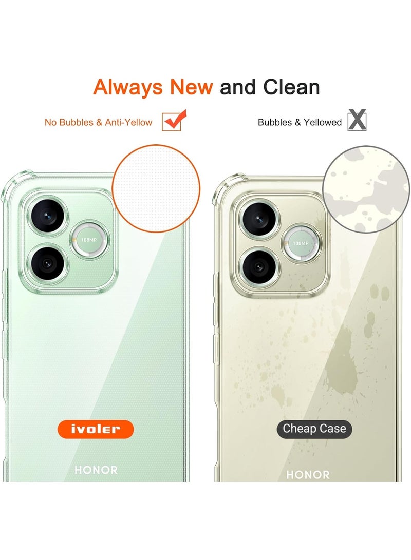 Crystal Clear Silicone TPU Case for Honor 600 Lite 5G with Shockproof Corners, Flexible & Scratch-Resistant - Image 3