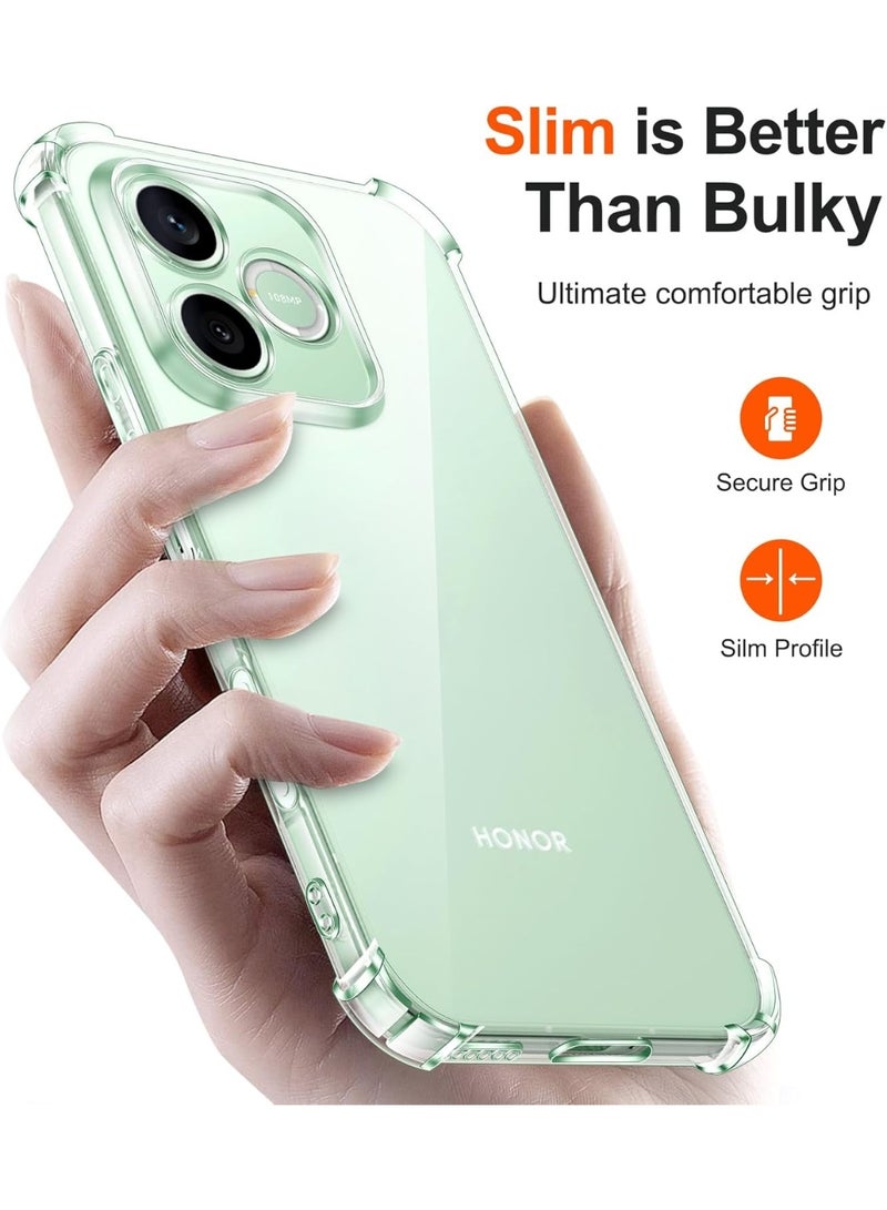 Crystal Clear Silicone TPU Case for Honor 600 Lite 5G with Shockproof Corners, Flexible & Scratch-Resistant - Image 4