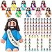 Bememo 100 Pcs Little Jesus Figures Original Design Jesus Loves You Rubber Toy Hide and Seek Religious Party Gift Sunday School Baptism Gift Colorful - Image 2