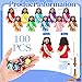 Bememo 100 Pcs Little Jesus Figures Original Design Jesus Loves You Rubber Toy Hide and Seek Religious Party Gift Sunday School Baptism Gift Colorful - Image 4
