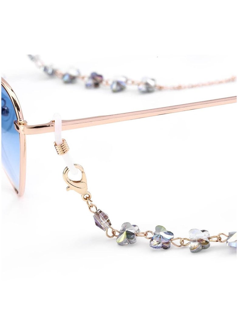 KASTWAVE Eyeglass Chain, Lightweight Glasses Holder butterfly Neck Cord, Rhinestone Bling Jewelry Accessories for Men & Women Girls - Image 2