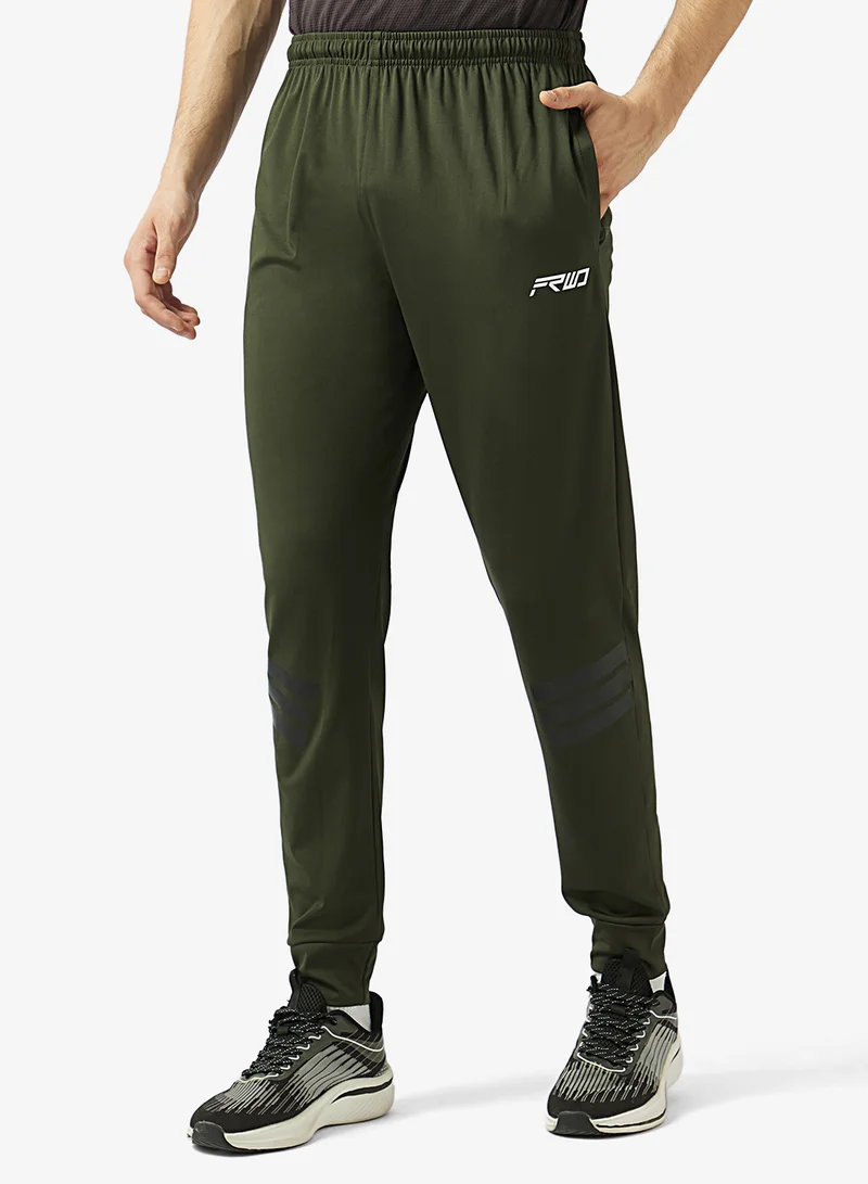 FRWD Regular Fit Joggers With 3 Strips Print