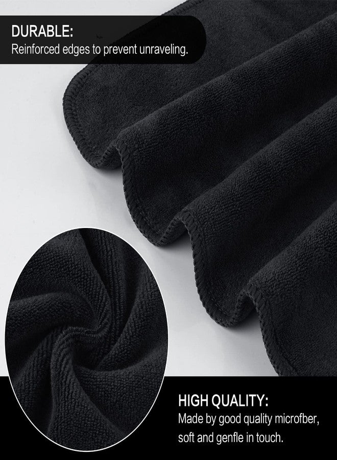 SINLAND Microfiber Facial Cloths Fast Drying Washcloth 12inch x 12inch Absorbent Face Wash Cloth Soft Makeup Remover Cloths - Image 2