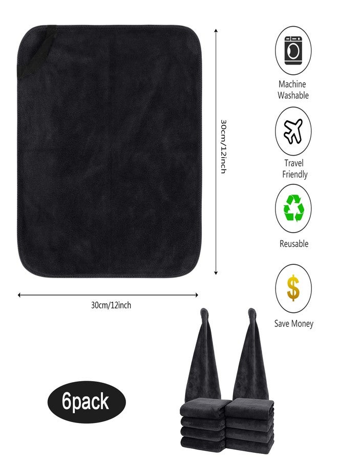 SINLAND Microfiber Facial Cloths Fast Drying Washcloth 12inch x 12inch Absorbent Face Wash Cloth Soft Makeup Remover Cloths - Image 3