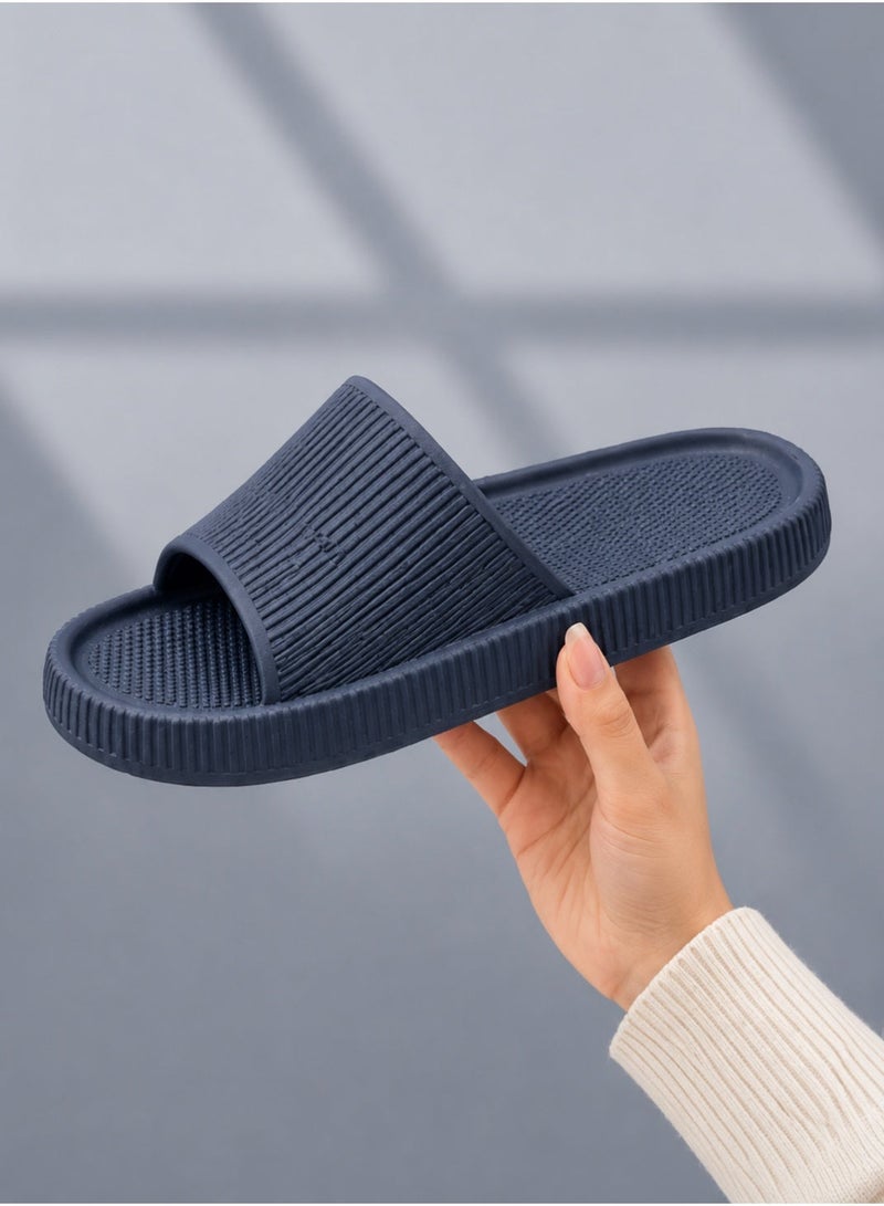 Cloud Slides Sandals, Waterproof PVC Slippers, Non-Slip Durable, Lightweight Cushioned Shower Pool Bathroom House Slides - Image 2