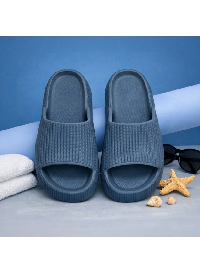 Cloud Slides Sandals, Waterproof PVC Slippers, Non-Slip Durable, Lightweight Cushioned Shower Pool Bathroom House Slides - Image 4