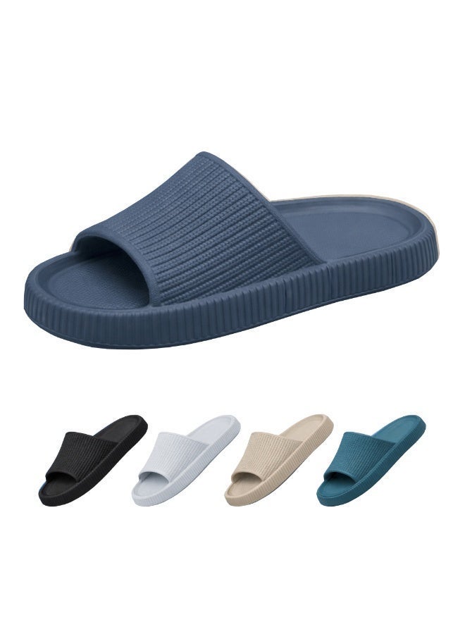 Cloud Slides Sandals, Waterproof PVC Slippers, Non-Slip Durable, Lightweight Cushioned Shower Pool Bathroom House Slides - Image 5