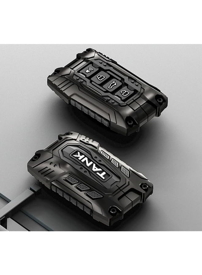 Metal Multi Tool Case For Gwm Tank 300 500 Black Gun Metal With Silicone Buttons - Image 3