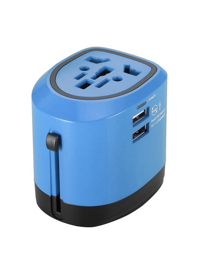 Thoraya 150 Countries Universal Charger Plug Travel Socket Global Adapter Converter Blue and Black  - Image 1