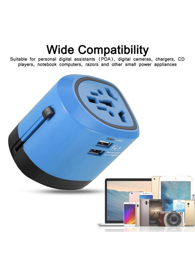 Thoraya 150 Countries Universal Charger Plug Travel Socket Global Adapter Converter Blue and Black  - Image 5