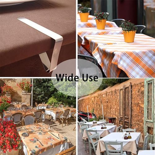 Fapiwen Stainless Steel 8pcs Windproof Table Cloth Clips - Ideal for Home, Picnic, Party, Restaurant - Image 3