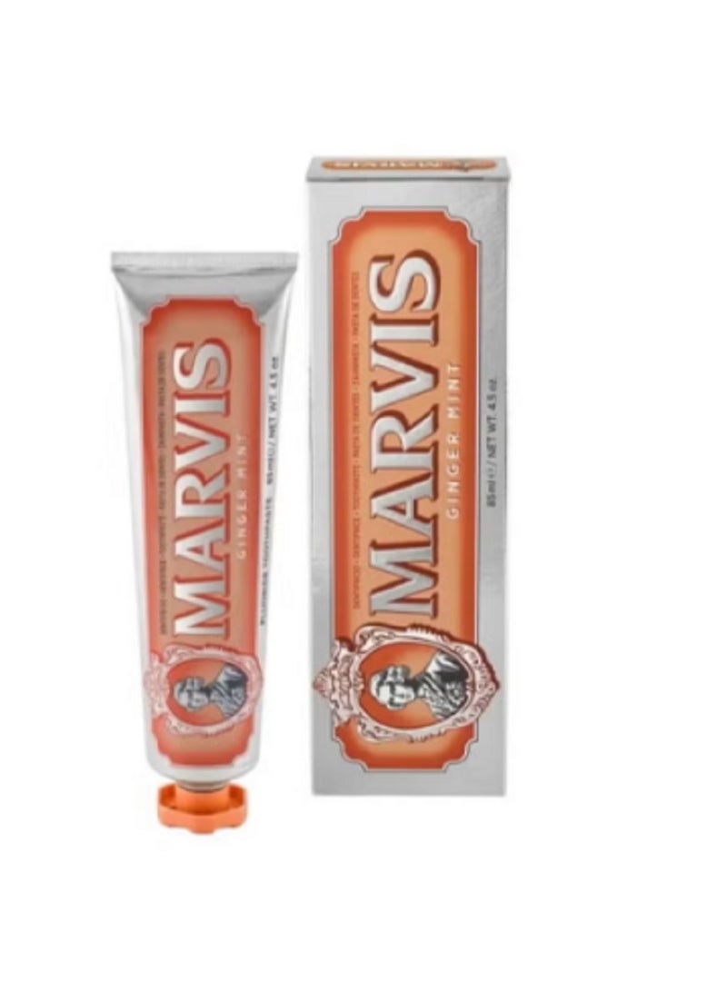 مارفيس معجون اسنان مارفيس بالزنجبيل والنعناع 85 مل تنظيف فعال لطيف للاستخدام اليومي انتعاش نفس يدوم - Image 1