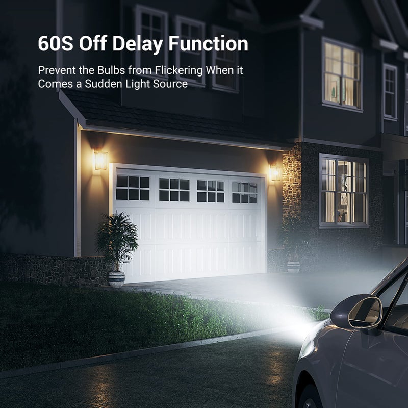 DEWENWILS Light Sensor Socket, E26 E27 Dusk to Dawn Light Bulb Sockets for Light Fixtures, Compatible with Incandescent/CFL/LED/Halogen Bulbs, ETL Listed, 6 Pack, White - Image 4