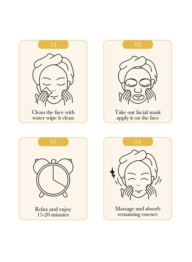 بيو أكوا قناع الوجه BIOAQUA لشد البشرة وتغذيتها بعمق وترطيبها، مستخلص طبيعي بنسبة 98%، مجموعة من 5 قطع (قطعة واحدة من كل مجموعة (5 قطع)) - Image 5