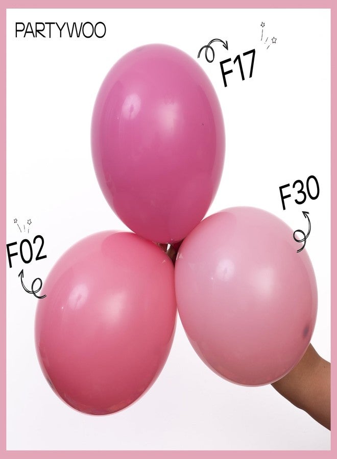 PartyWoo Mauve Balloons 100 pcs Different Sizes of 18 12 10 5 Inch Dusty Dark Boho Pink Latex Balloon Arch Kit Garland for Baby Shower Bridal Shower Wedding Birthday Party Decorations Pink-F30 - Image 5
