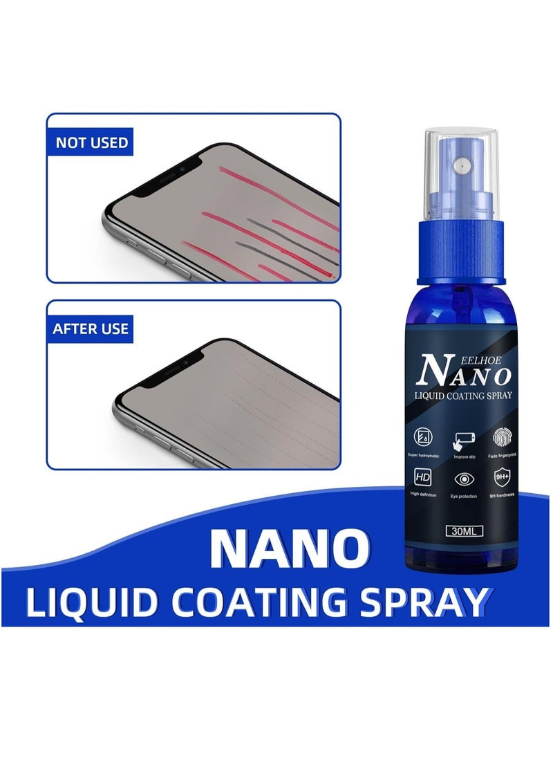 EELHOE Premium Liquid Glass Coating Spray for Mobile Screens - Advanced Waterproof and Oil-Resistant Protection 30ml - Image 2