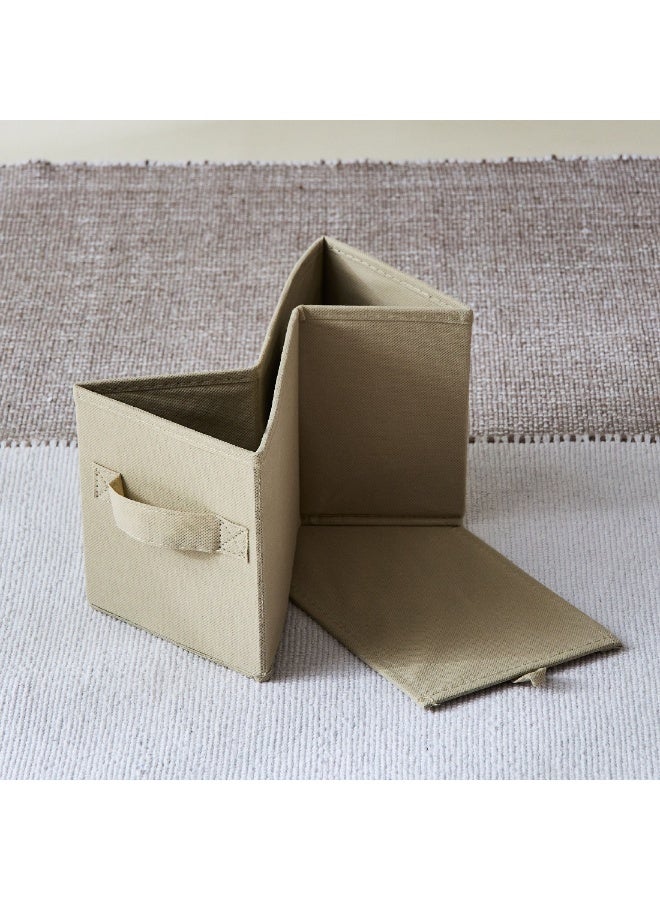 Home Box Olive Cube Fabric Box 33 x 16.5 x 15.5 cm - Image 1