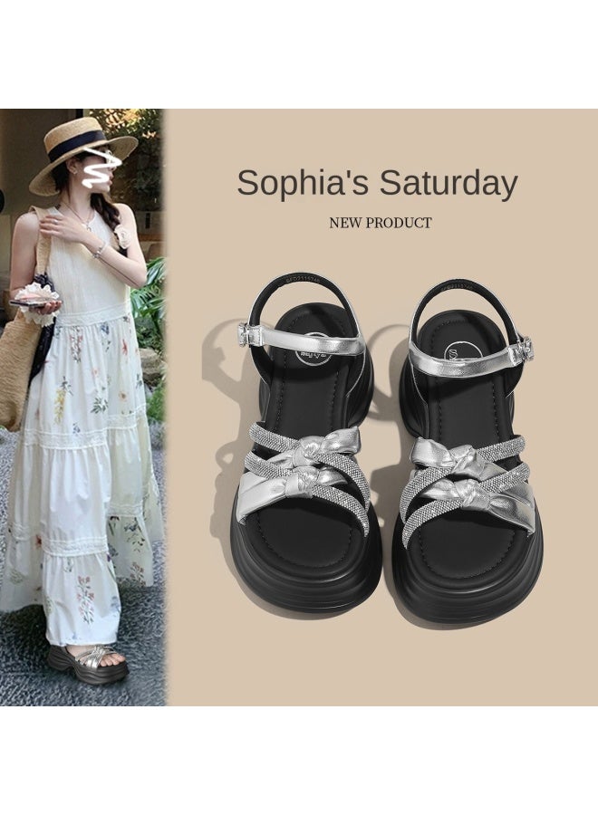 SAFIYA Second Increase 6.3 Saturday Brand 2025 New Platform Sport Sandals, Versatile Outdoor Summer Sandals For Women - Image 2