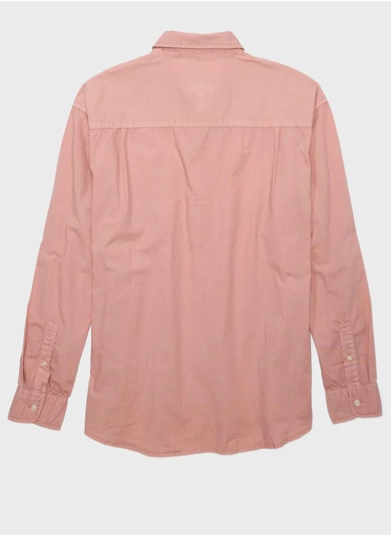 امريكان ايجل Poplin Button-Up Shirt
