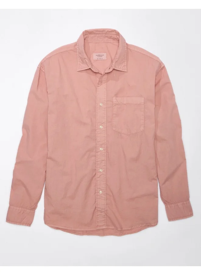امريكان ايجل Poplin Button-Up Shirt